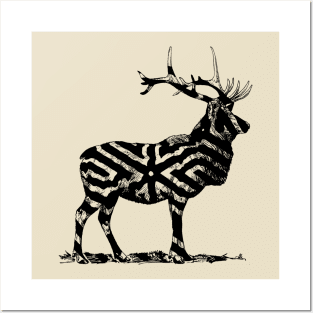 Elk Illusion Posters and Art